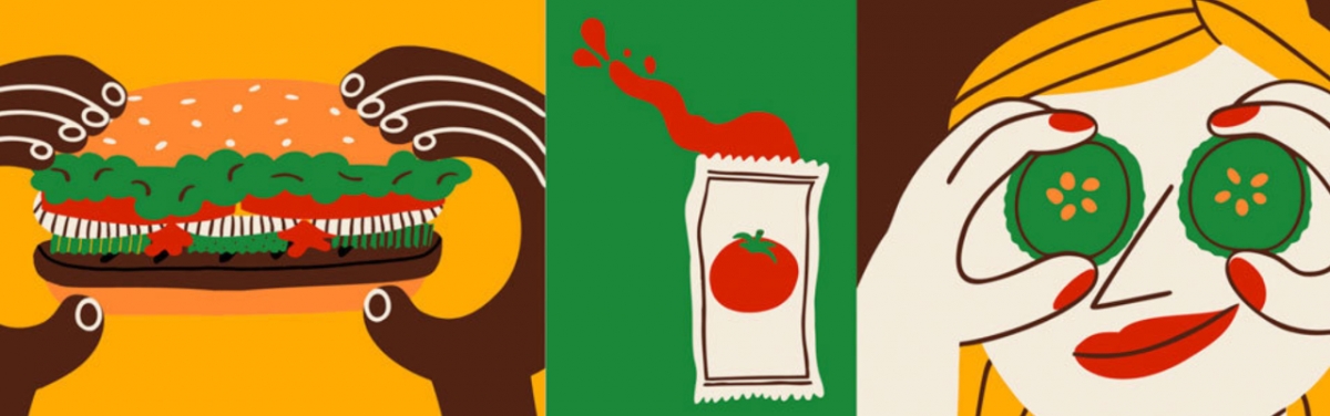 Ilustración de Cachetejack para Burger King.