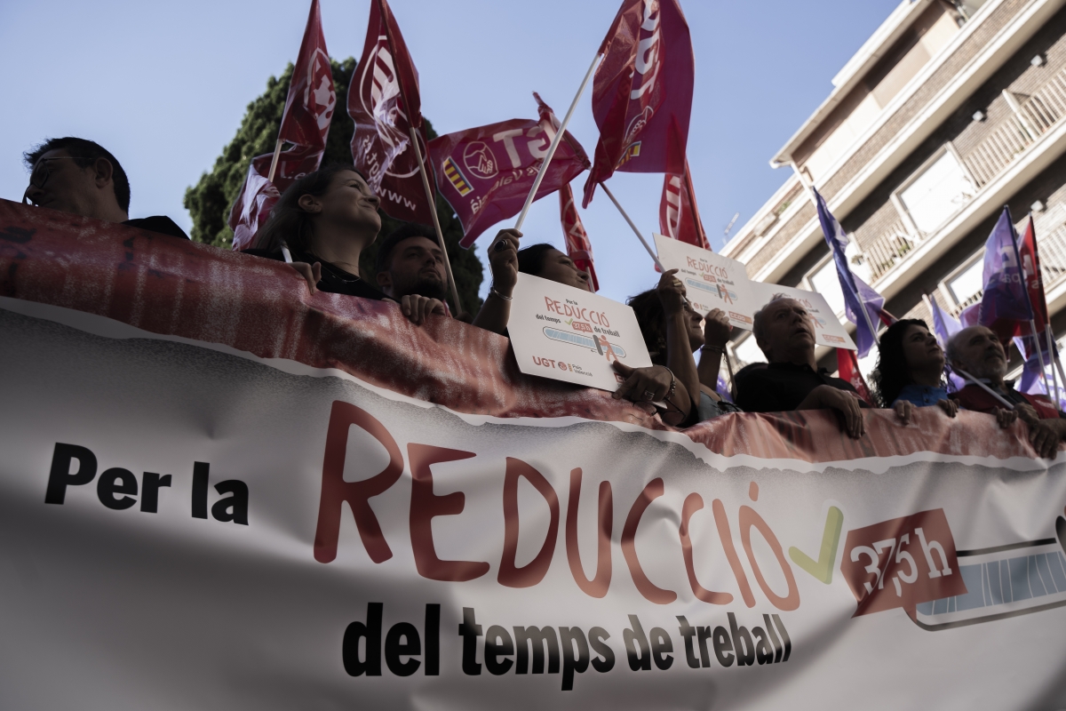 Imagen de la manifestación del primero de mayo.