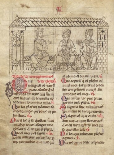 Una página del Fuero Juzgo. - Foto: clasicoshistoria.blogspot.com