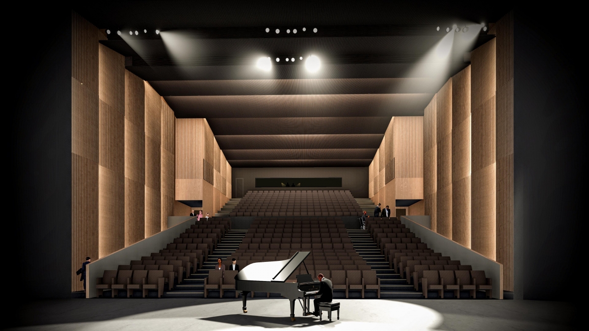 Futuro auditorio proyectado para 500 personas -