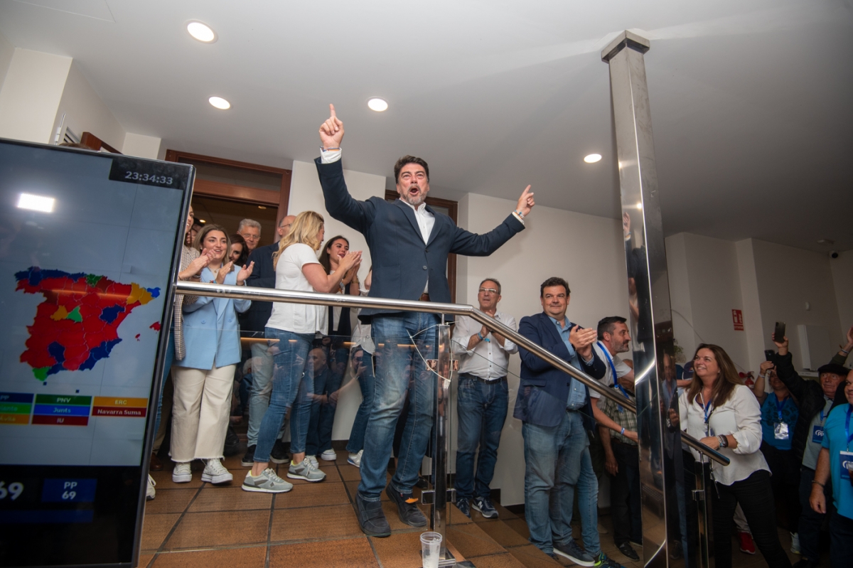 El PP de Alicante da por hecho el 'rearme' de su gobierno con Alemañ como sustituto de Gallego