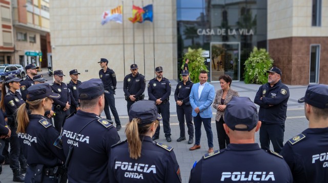 Onda refuerza su Policía Local con la incorporación de 19 nuevos efectivos y un nuevo agente canino 

