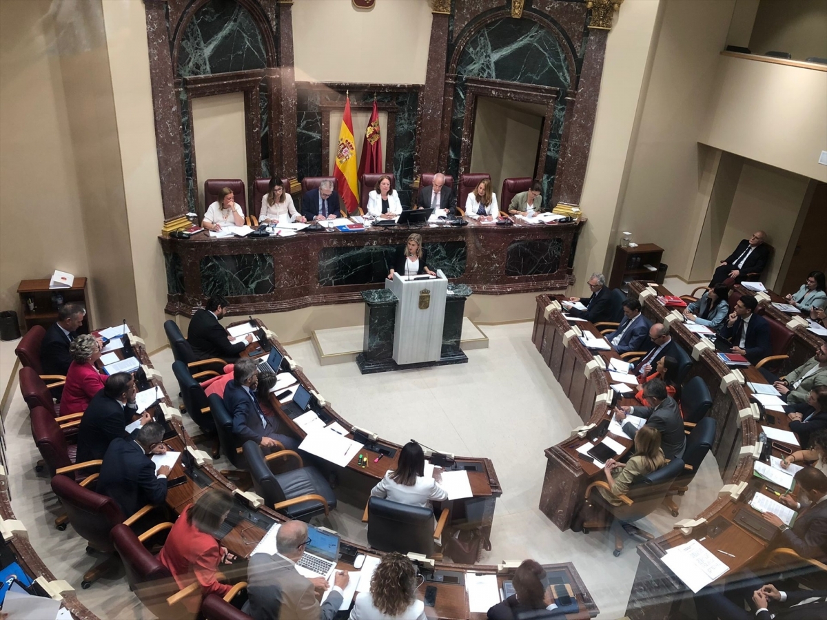 Carmina Fernández, en el debate del estado de la Región.