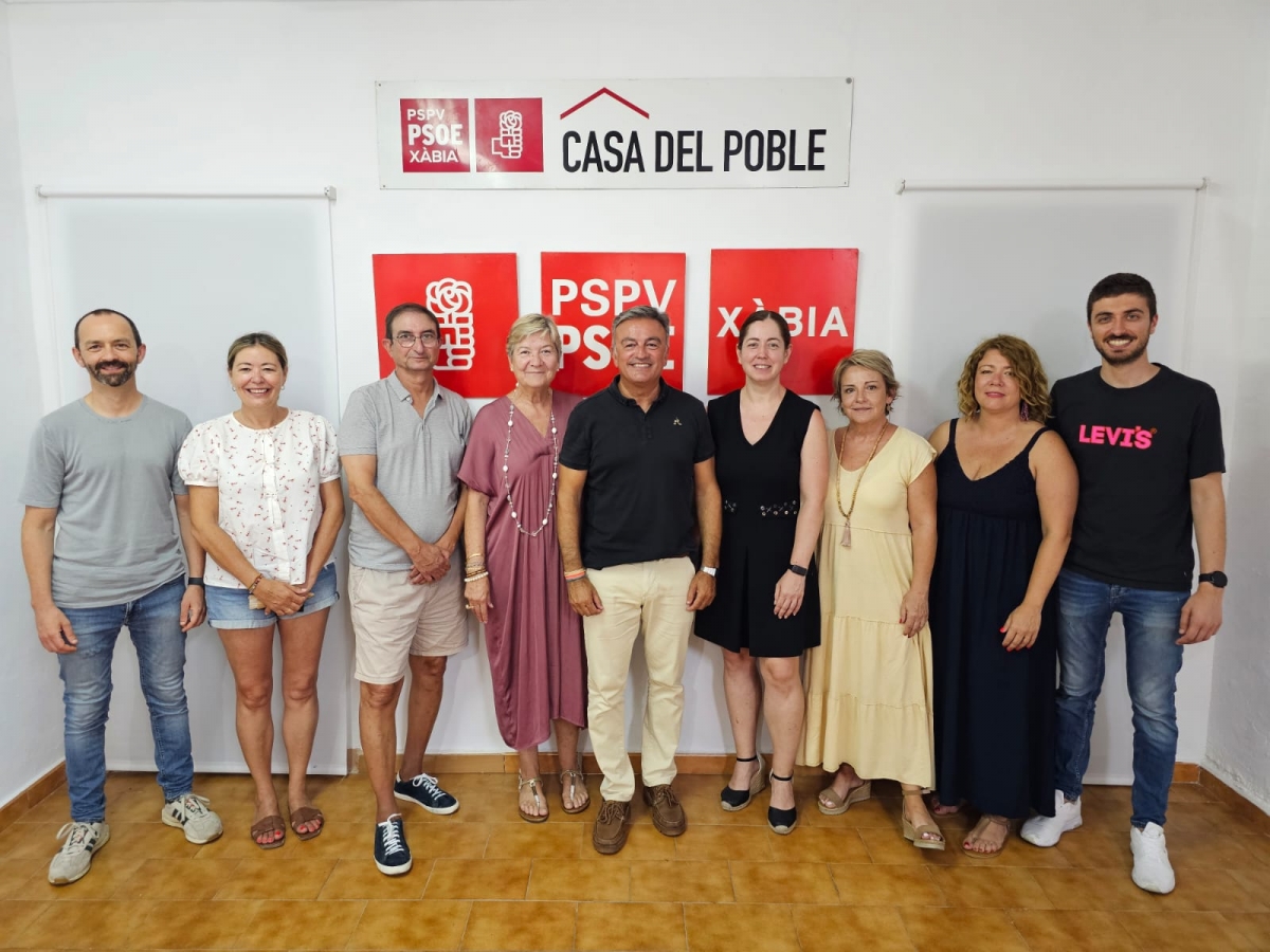 El PSOE de Xàbia renueva su ejecutiva con la mirada puesta en 2027
