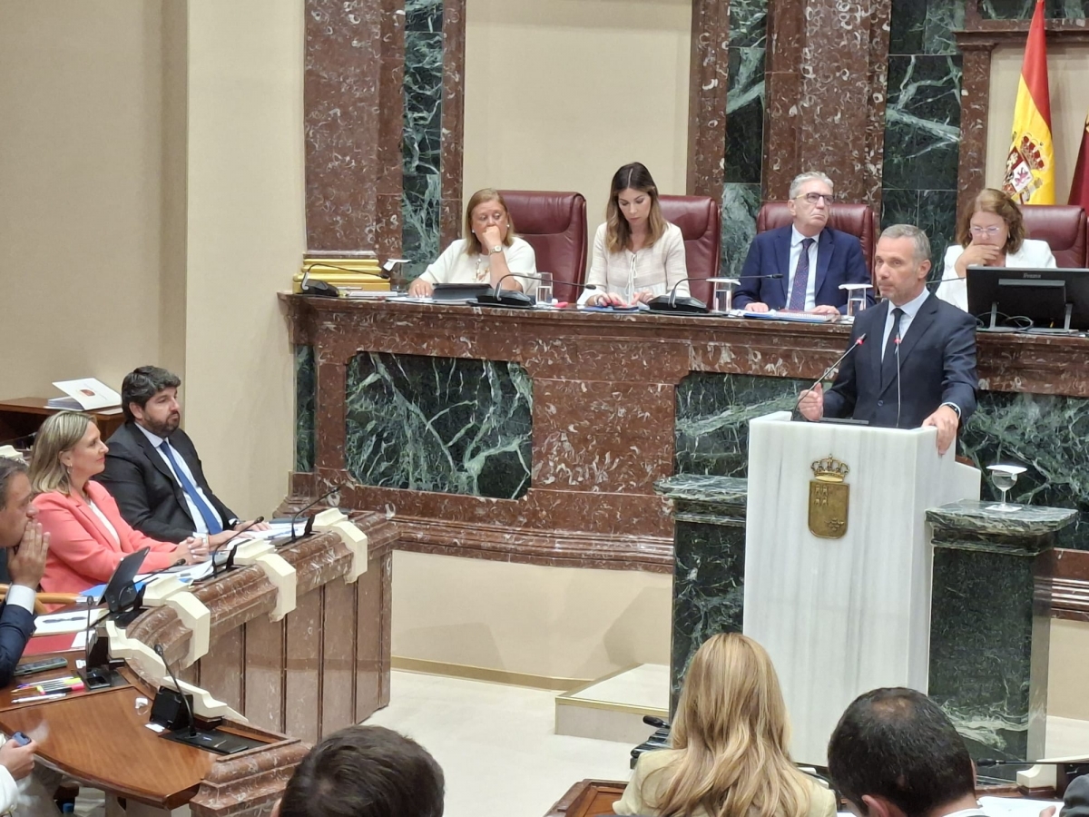 Joaquín Segado, en el debate del estado de la Región.