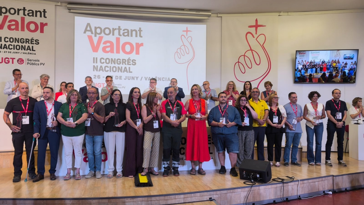 UGT Serveis Públics rinde homenaje al personal empleado público por su esfuerzo durante la Dana