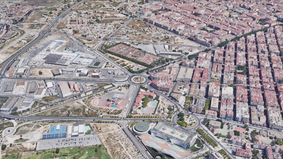 Elche encarga el estudio para definir la solución de tráfico de l'Aljub y el nuevo pabellón