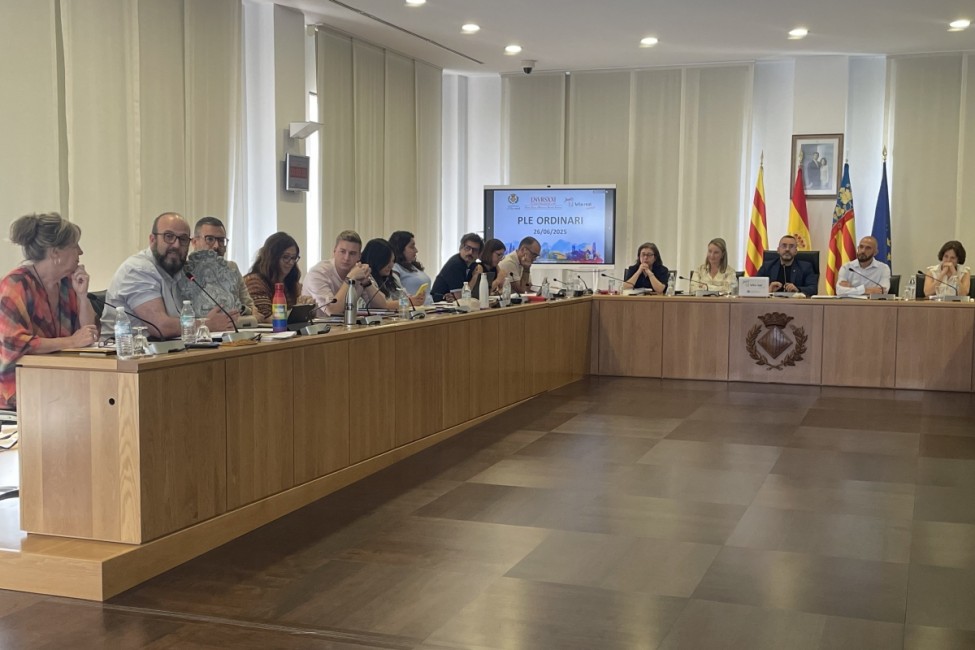 Imatge del ple de juny a l'Ajuntament de Vila-real - 