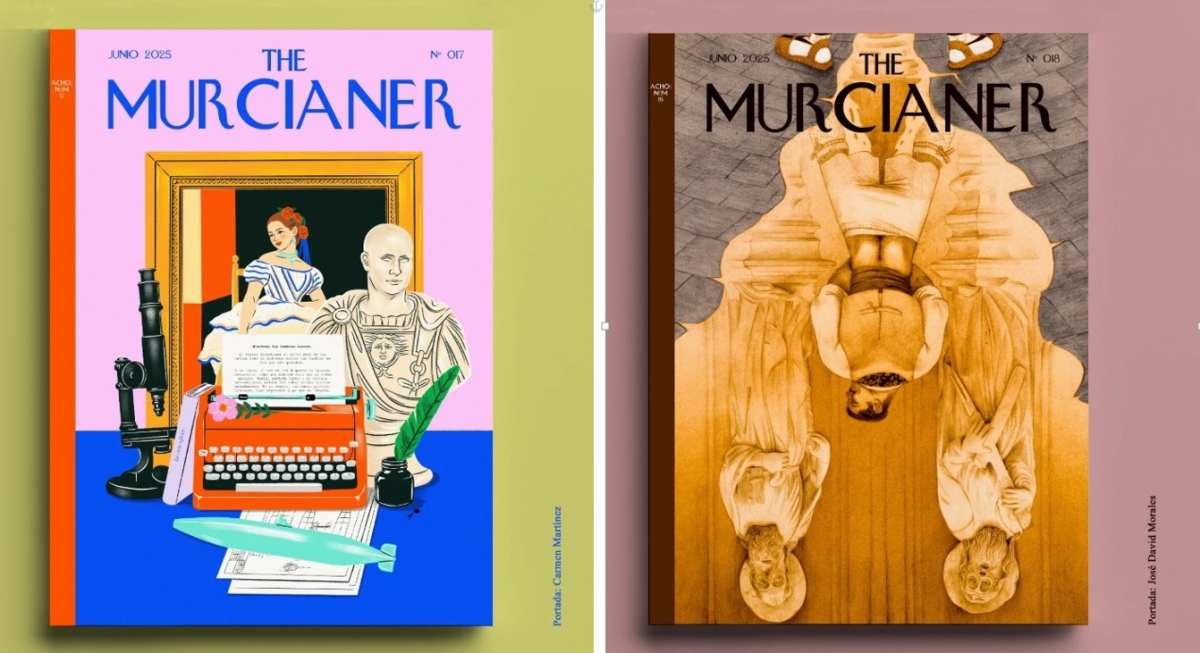 Así han representado Cartagena y Murcia para 'The Murcianer' los ilustradores Carmen Martínez y José David Morales