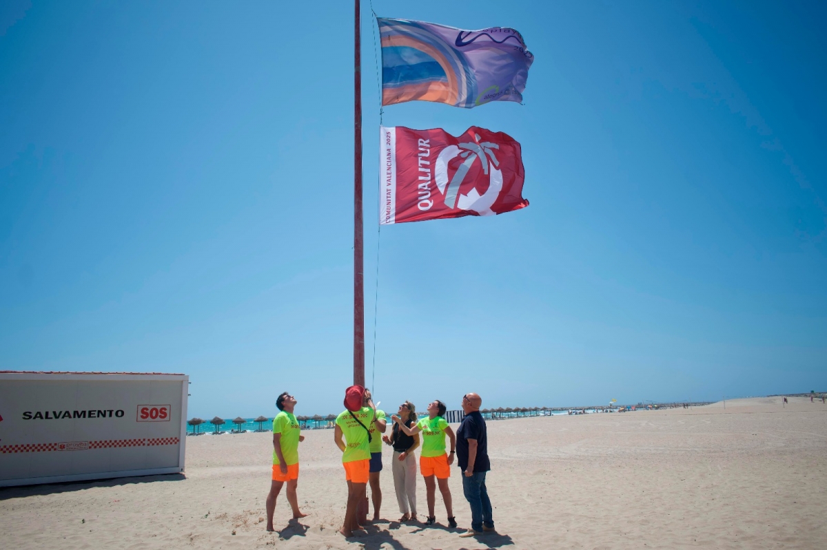 Las playas de Burriana reciben la Bandera Qualitur por su calidad, gestión ambiental y accesibilidad