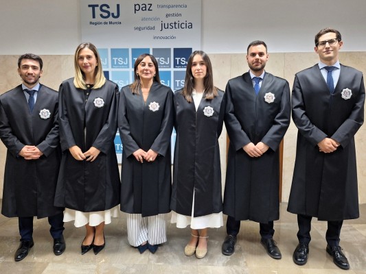 La Justicia de la Región de Murcia se refuerza con seis nuevos jueces en prácticas