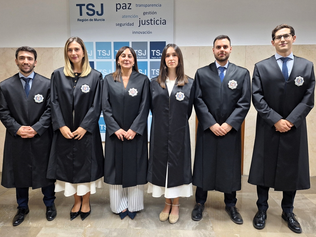 La Justicia de la Región de Murcia se refuerza con seis nuevos jueces en prácticas