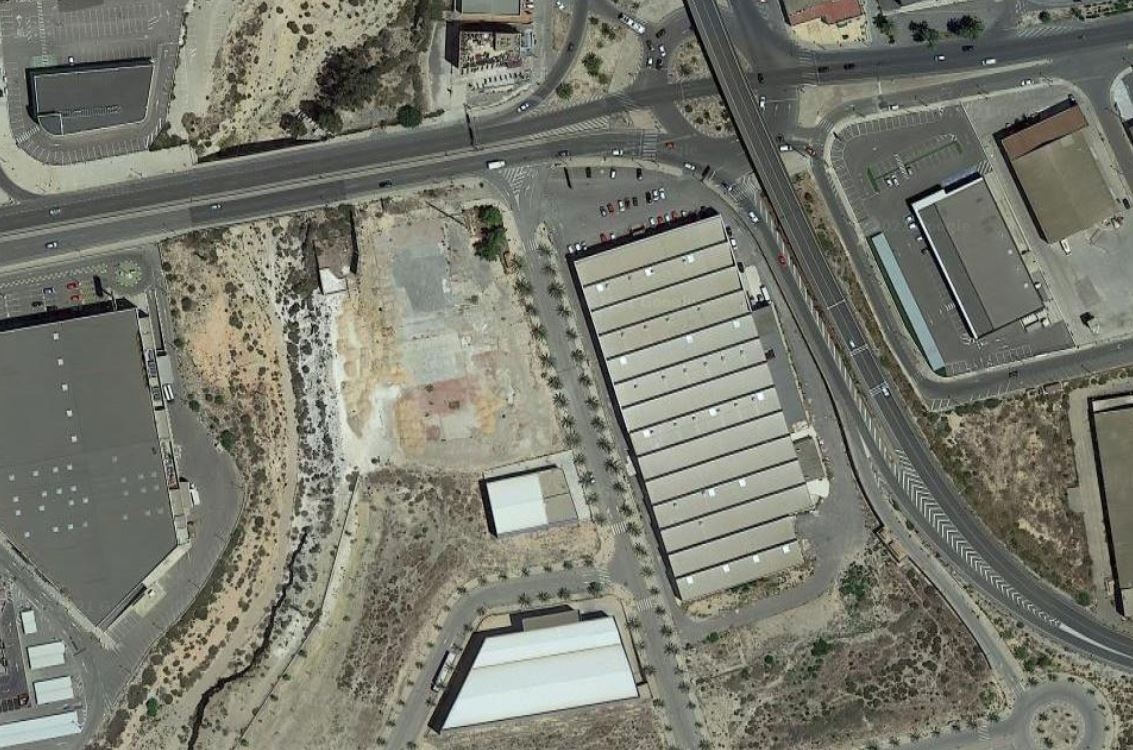 Vista cenital de la parcela -