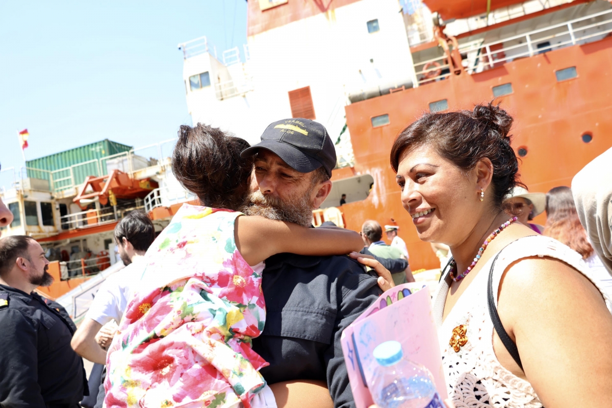 El Hespérides regresa a Cartagena - Foto: JUAN CARLOS CAVAL (Efe)