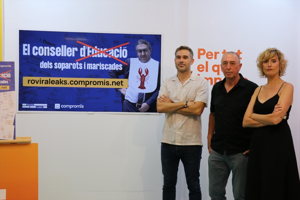 Compromís denuncia que Rovira ha gastado casi 12.000 euros en 84 comidas y cenas con dinero público