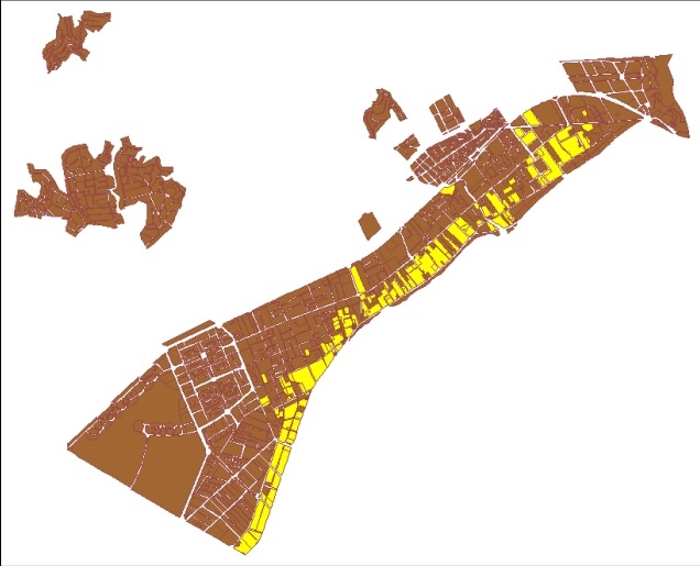 Áreas catalogadas como EDA-1 y EDA-2 en el planeamiento de Benicàssim.