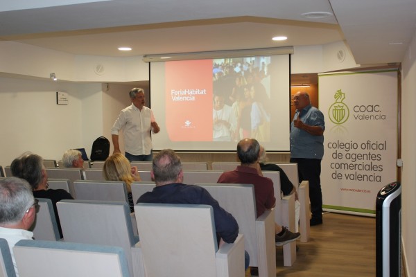 Presentación Feria Hábitat Valencia 2025 en el Colegio Oficial de Agentes Comerciales de Valencia