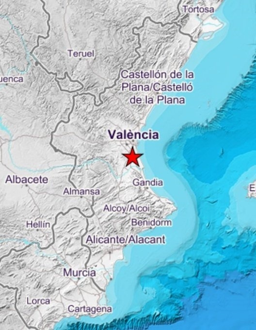 Registrado un terremoto en Almussafes de magnitud 2.7 que se ha percibido también en Silla y Benifaió