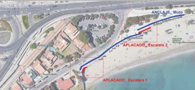 Alicante licita por más de 380.000 euros el proyecto de reforma del
muro de la playa de La Albufereta