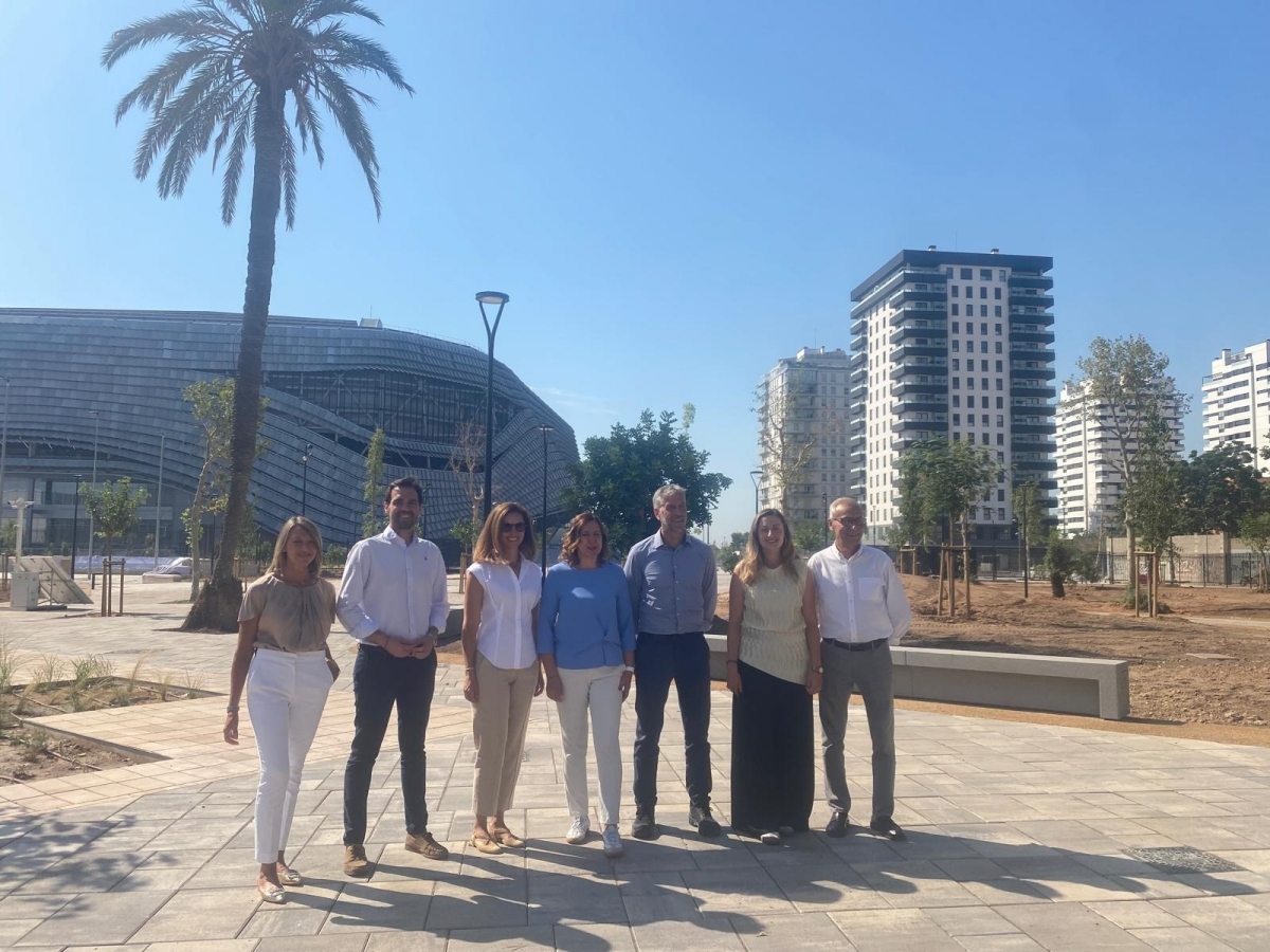 Parque de l'Afició del Valencia Basket, el nuevo jardín de 40.000 m2 que completa el entorno del Roig Arena