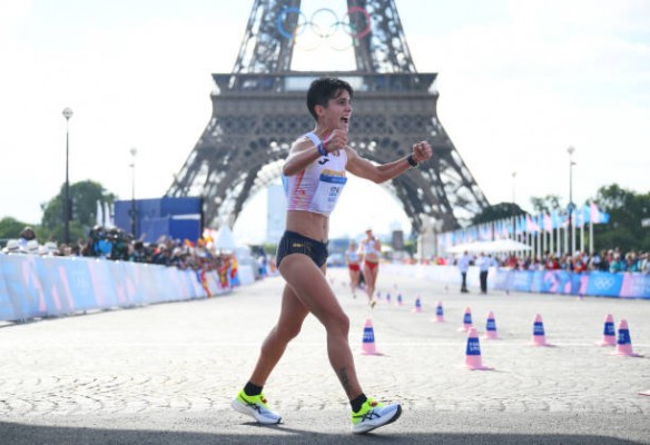 La atleta María Pérez: 