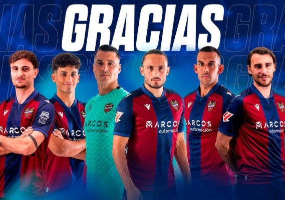 El Levante anuncia la salida del club de Andrés, Algobia, Ignasi y Marcos Navarro