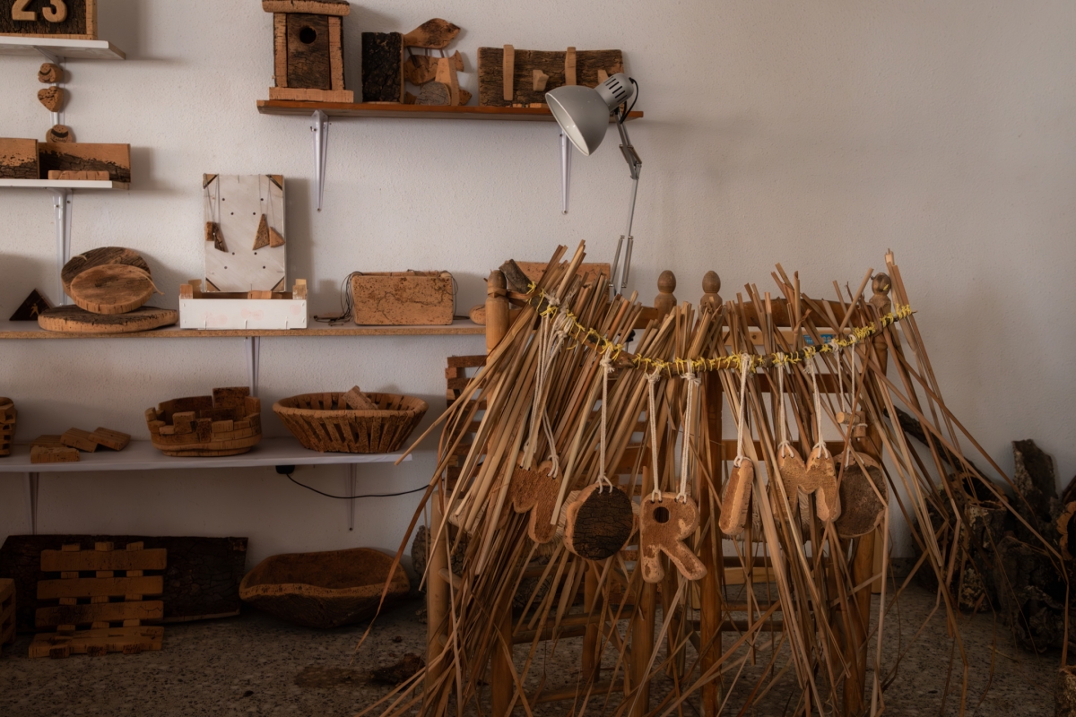 En el taller ubicado en Eslida, antes de su inauguración. - Foto: Cor de Suro En el taller ubicado en Eslida, antes de su inauguración.
