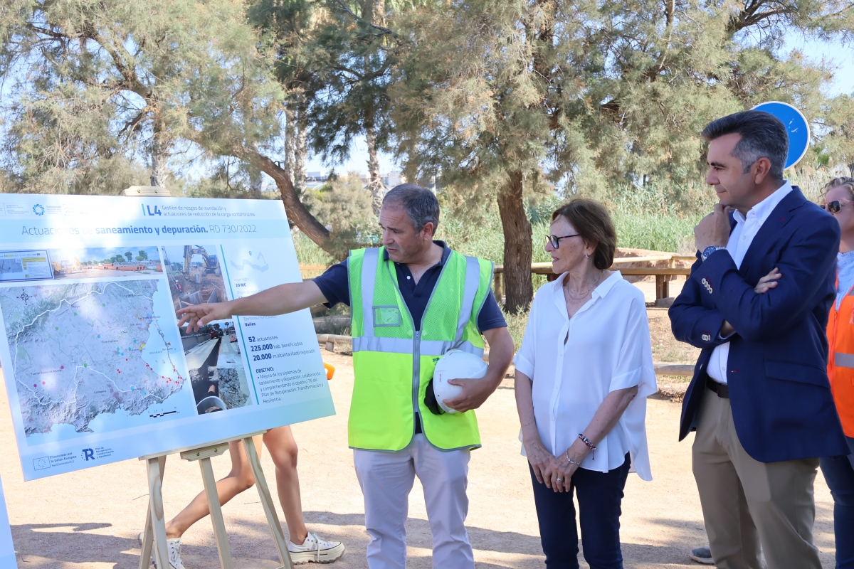 El colector de la EDAR alcanza el 96% de ejecución en un plan municipal contra inundaciones y vertidos en San Pedro del Pinatar