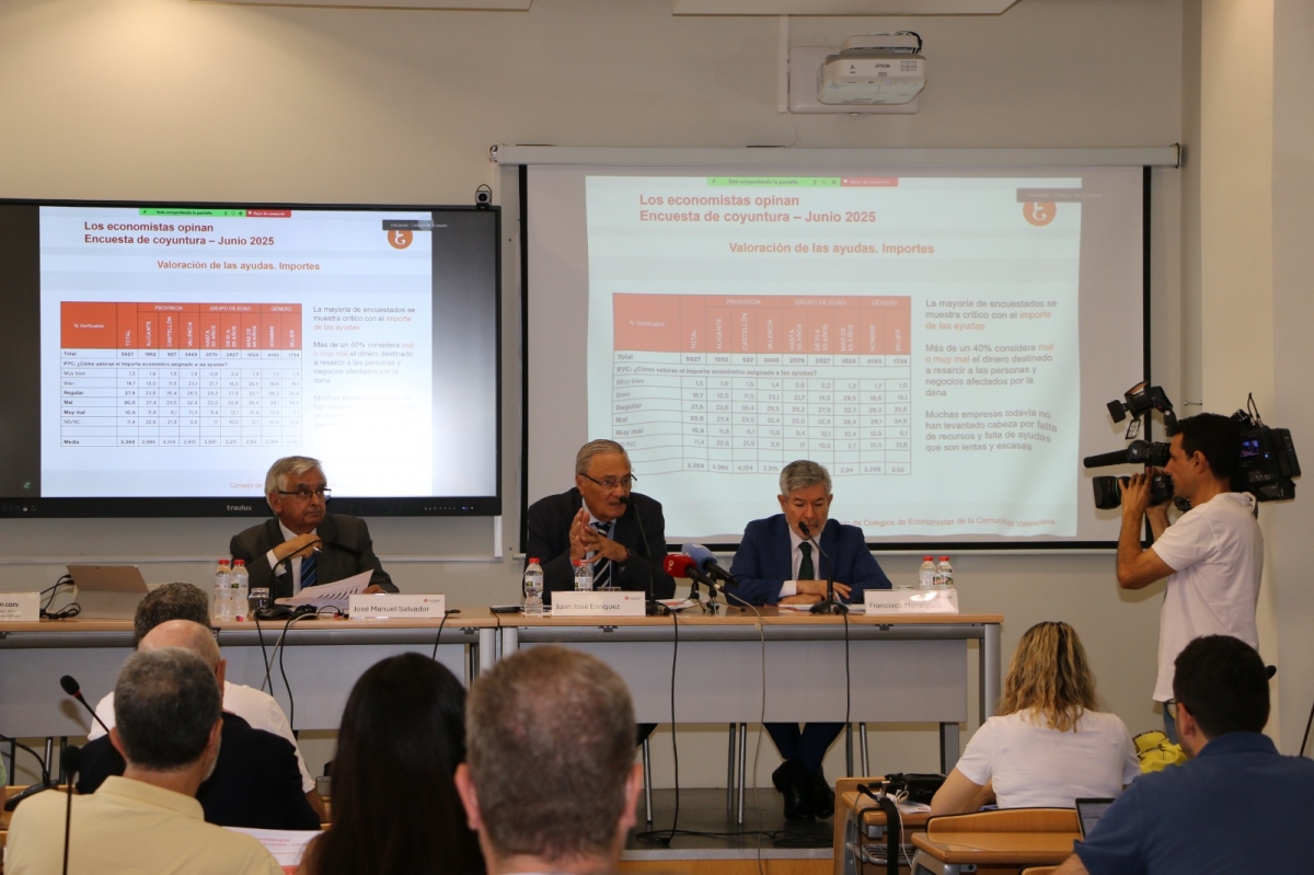 El 42% de los economistas piensa que la situación de la Comunitat es buena, aunque peor que en 2024
