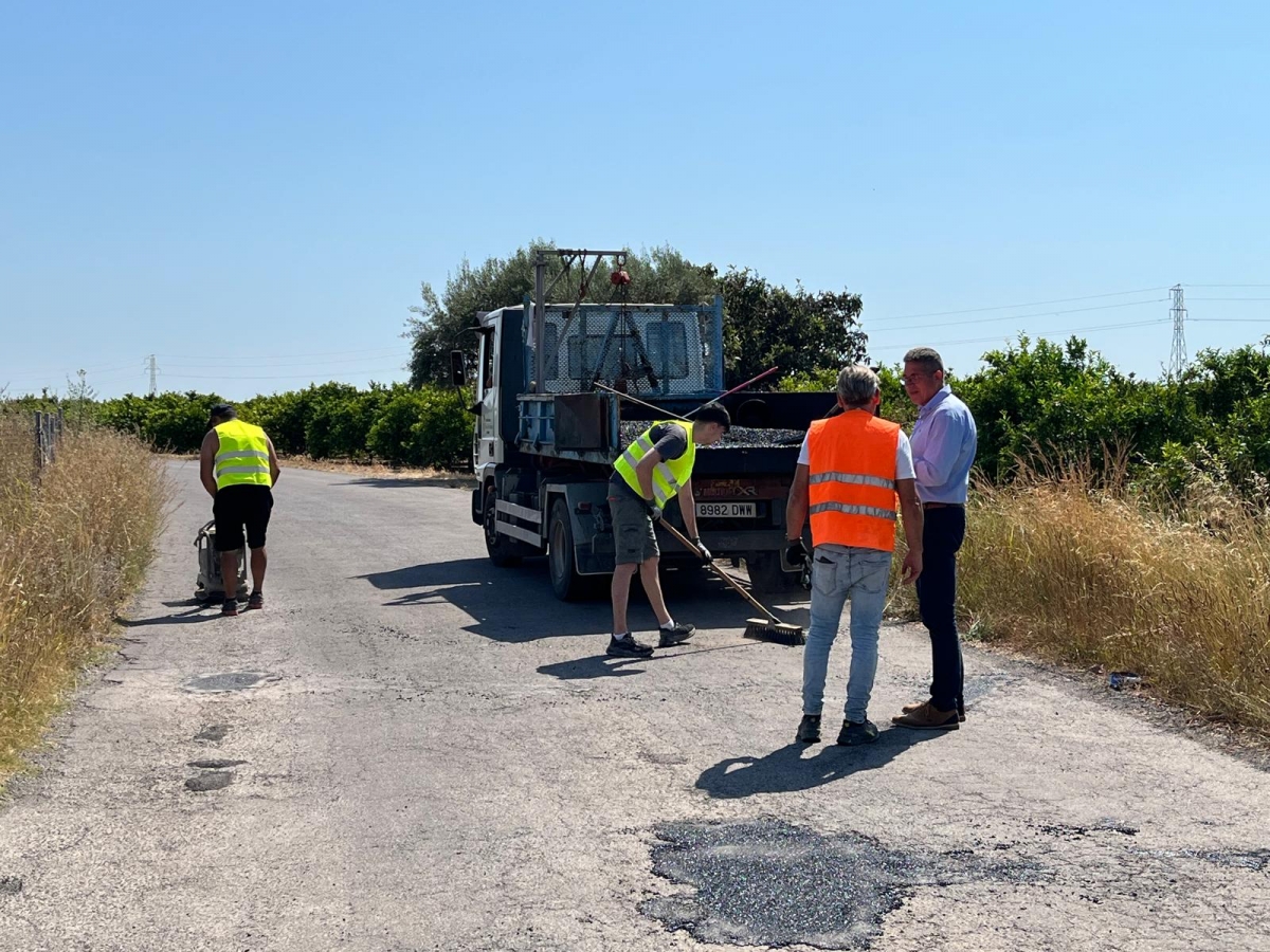 Burriana invierte más de 110.000 euros en el mantenimiento de caminos rurales y vías urbanas 