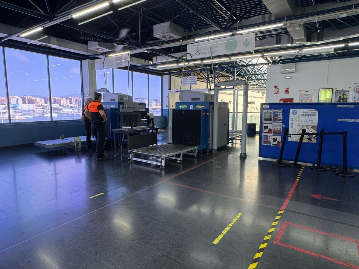 El control fronterizo del Puerto de Alicante.