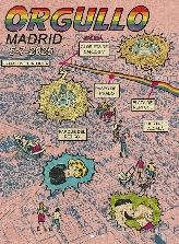 El murciano Van Saiyan ilustra con su estilo retro el mapa del Orgullo de Madrid