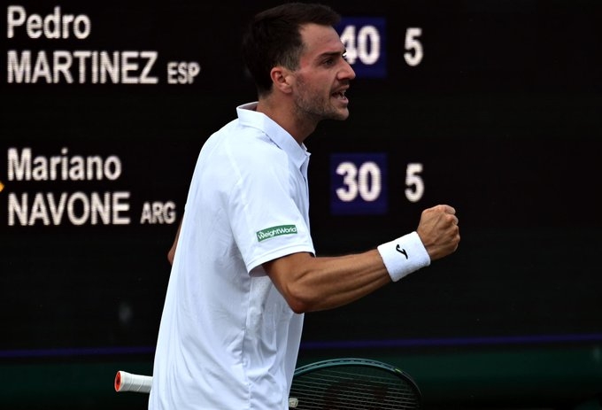 El valenciano Pedro Martínez gana a Navone e iguala su mejor resultado en Wimbledon