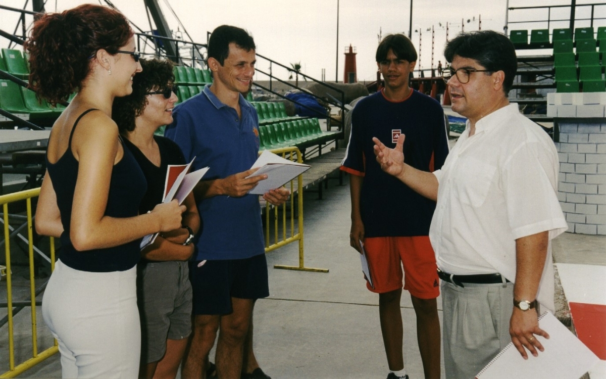 Pedro Duque en los ensayos - Foto: Tomás Vallés Pedro Duque en los ensayos