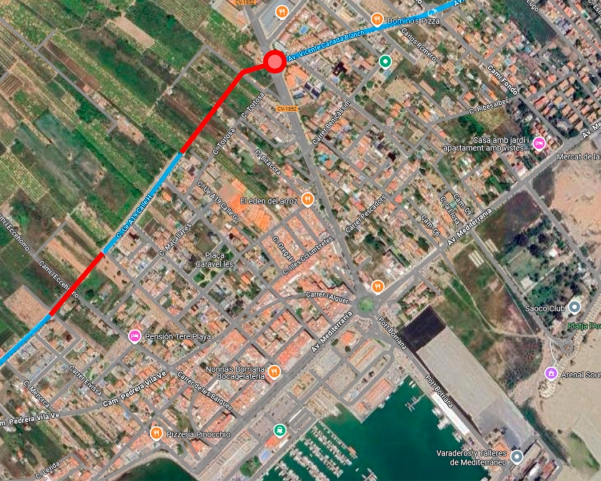 Burriana invierte 600.000 € en la expropiación de los terrenos para facilitar la conexión con los poblados marítimos
