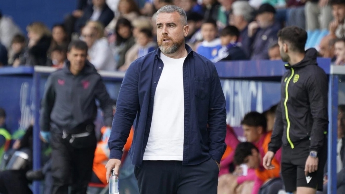 Javi Rey, en su etapa como entrenador de la Ponferradina. - Foto: SDP