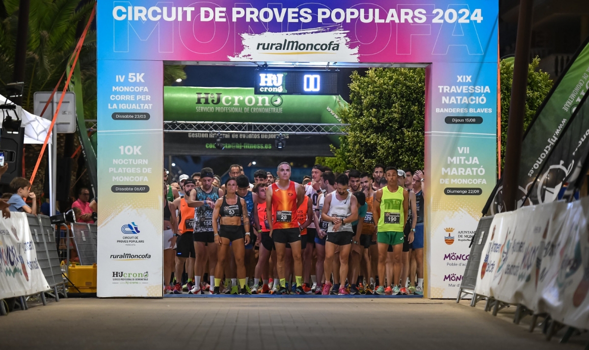 La 10K Nocturna de Moncofa bate récord de inscritos, 300, y cierra inscripciones anticipadas
