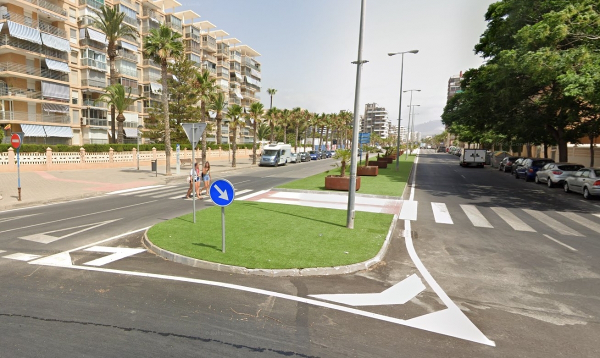 Alicante reordena el tramo entre la plaza Coruña y el PAU5 para crear plazas de aparcamiento