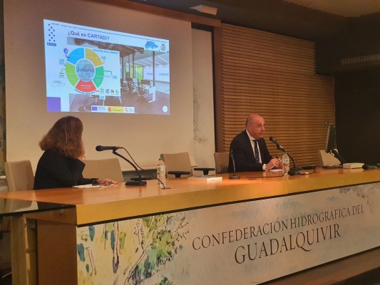Hidrogea expone su proyecto CARTADi de digitalización en la jornada organizada por el MITECO en Sevilla