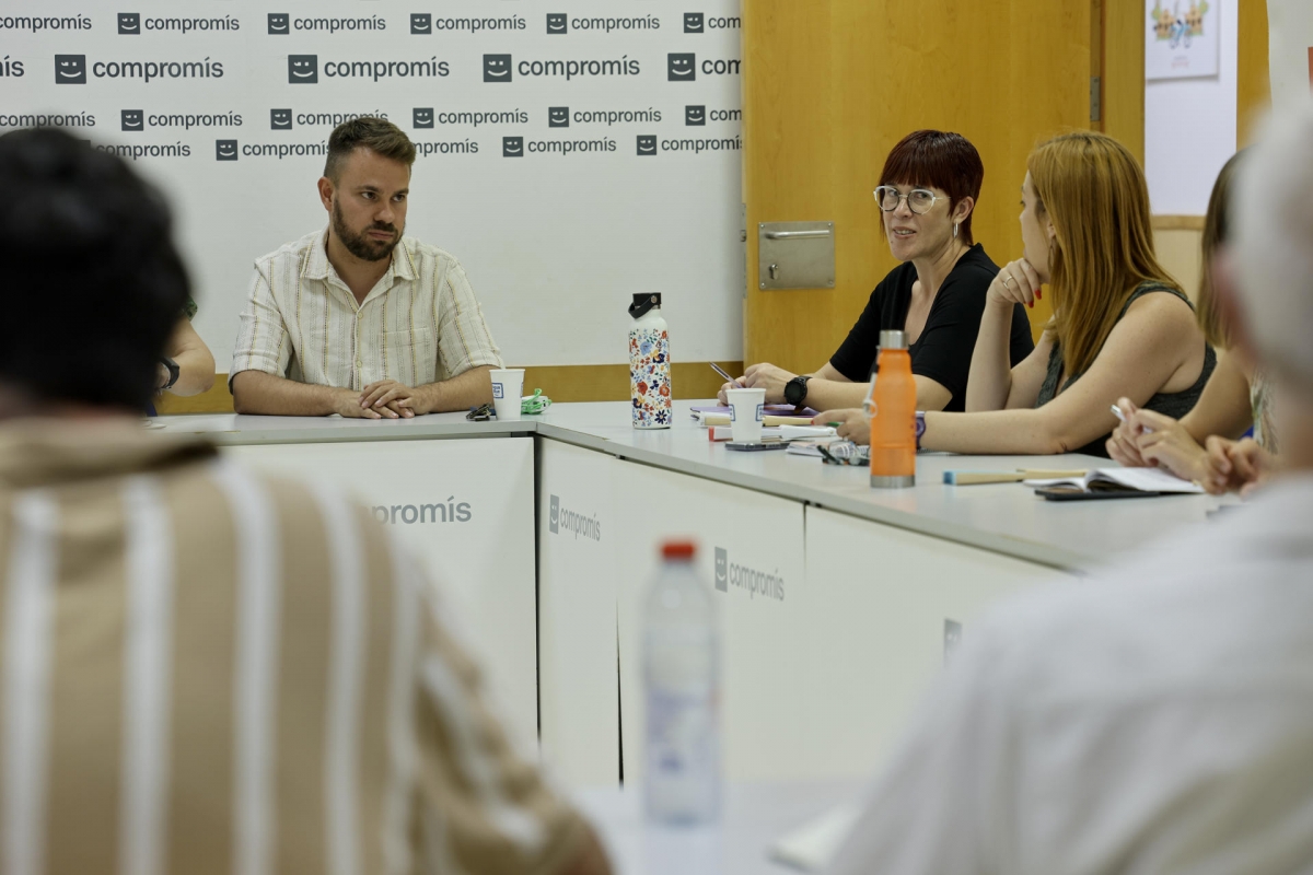 Ibáñez (Iniciativa) y Micó (Més) en la ejecutiva de Compromís de esta semana. - Foto: EFE/Biel Aliño Ibáñez (Iniciativa) y Micó (Més) en la ejecutiva de Compromís de esta semana.