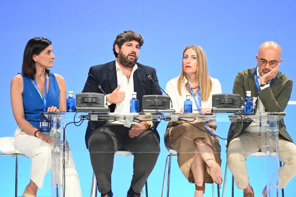 El presidente del Partido Popular de la Región de Murcia, Fernando López Miras, en el 21 Congreso Nacional del PP. - FOTO: PPRM