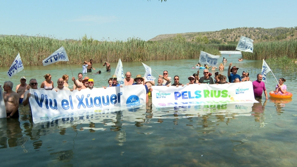 Xúquer Viu reivindica en Antella que el agua de los ríos tenga buena calidad y sea apta para el baño