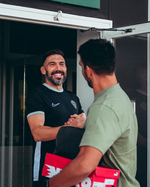 Eder Sarabia y Pedro Bigas en el inicio de la pretemporada - Foto: PLAZA