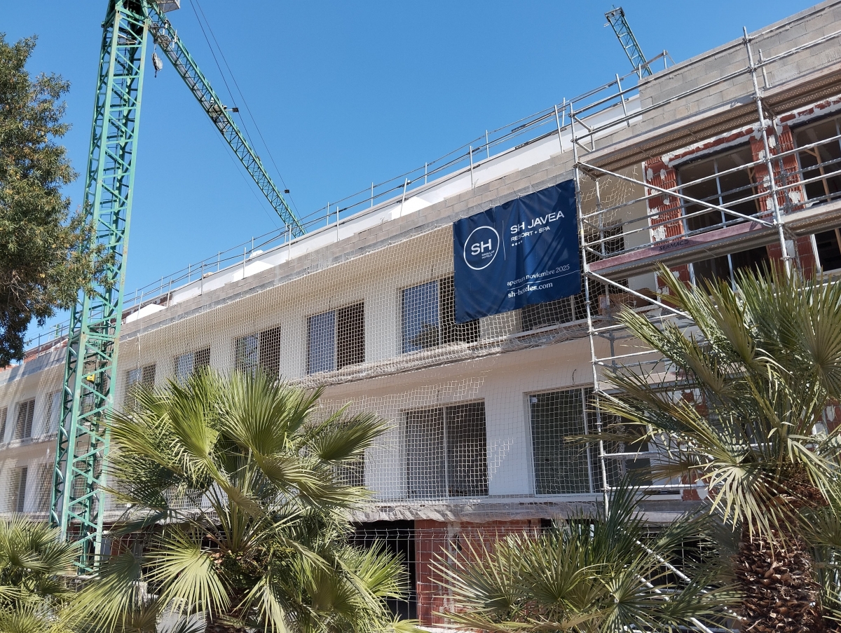 Trabajos del hotel de SH en Xàbia. - Foto: PLAZA Trabajos del hotel de SH en Xàbia.