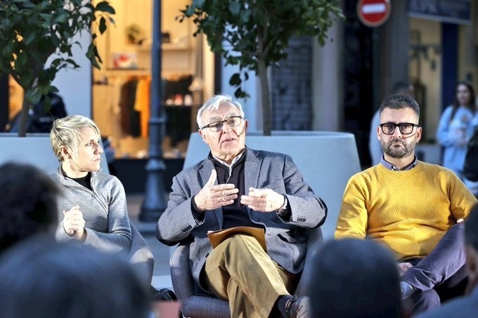 Papi Robles, Joan Ribó y Pere Fuset. - Foto: EP/COMPROMÍS Papi Robles, Joan Ribó y Pere Fuset.