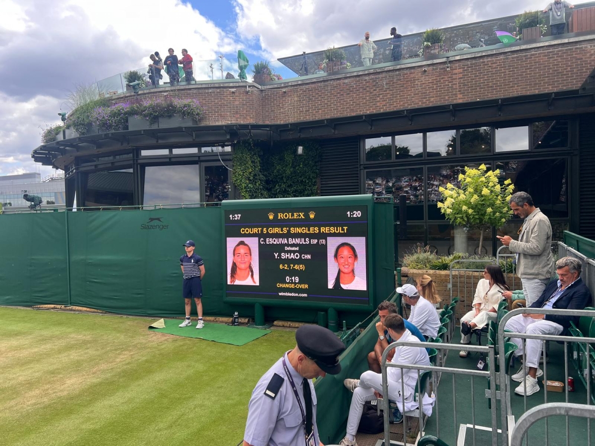 Charo Esquiva en Wimbledon 2025 - Foto: PLAZA Charo Esquiva en Wimbledon 2025