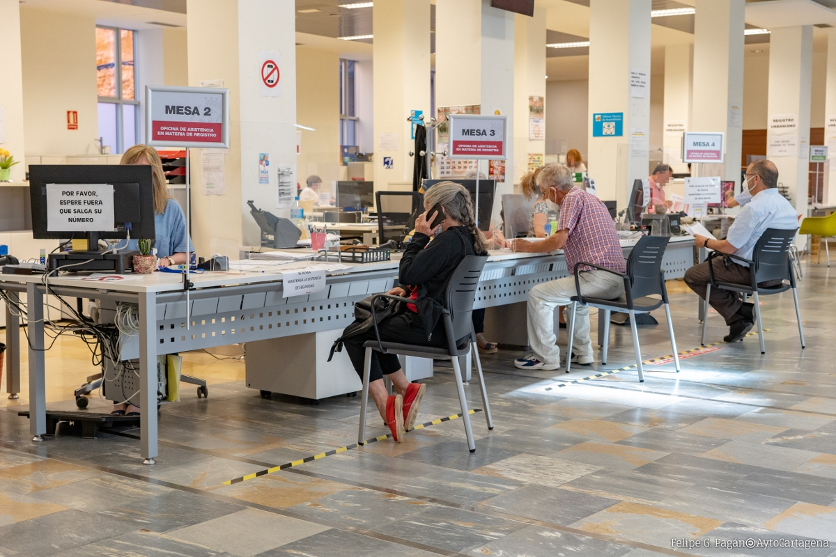Más de 600 personas citadas por impagos por la Oficina de Recaudación de Cartagena