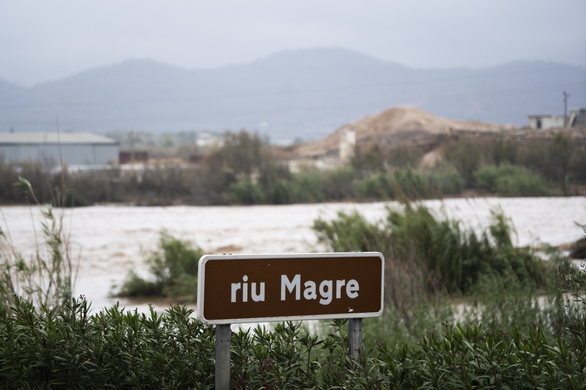 Crecida del río Magre, a 29 de octubre de 2024, en Alfarp. - Foto: EP/JORGE GIL Crecida del río Magre, a 29 de octubre de 2024, en Alfarp.