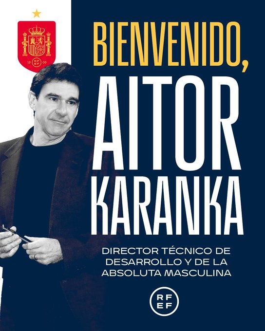 Aitor Karanka, nuevo director técnico de desarrollo y de la selección absoluta masculina