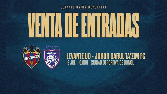 El Levante abre al público el amistoso ante el Johor y también lo retransmitirá